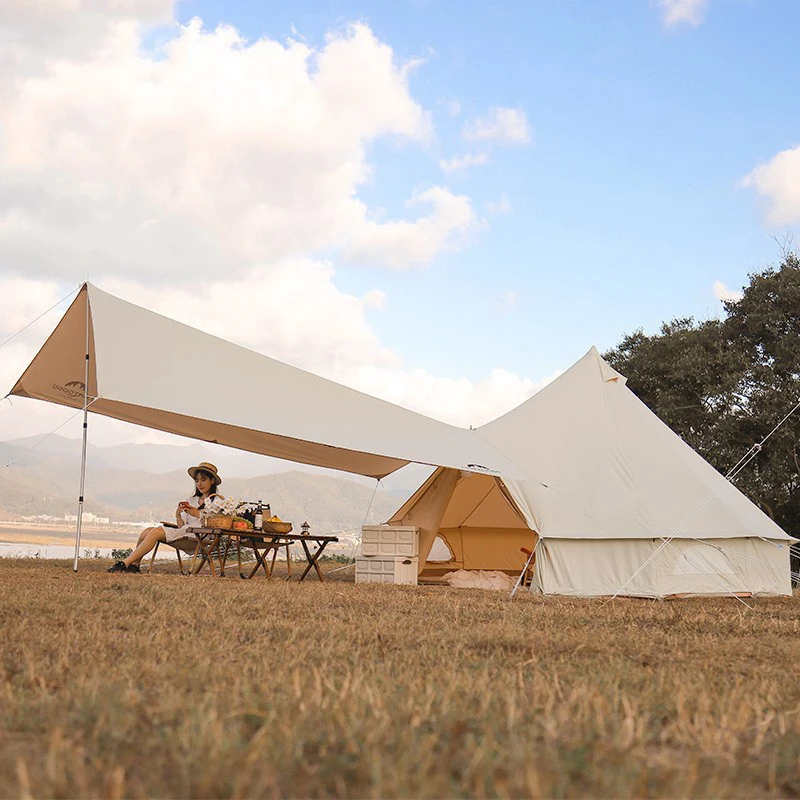 Outdoor Luxury Cottage Tent Camping Cotton Rainproof Tent Large Specification Manufacturers Customized Herringbone Tent