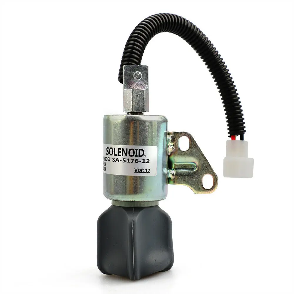 12V Fuel Solenoid Valve SA-5176-12 for Kubota D722 Z482 D902 1756ES-12SUC5B1S5