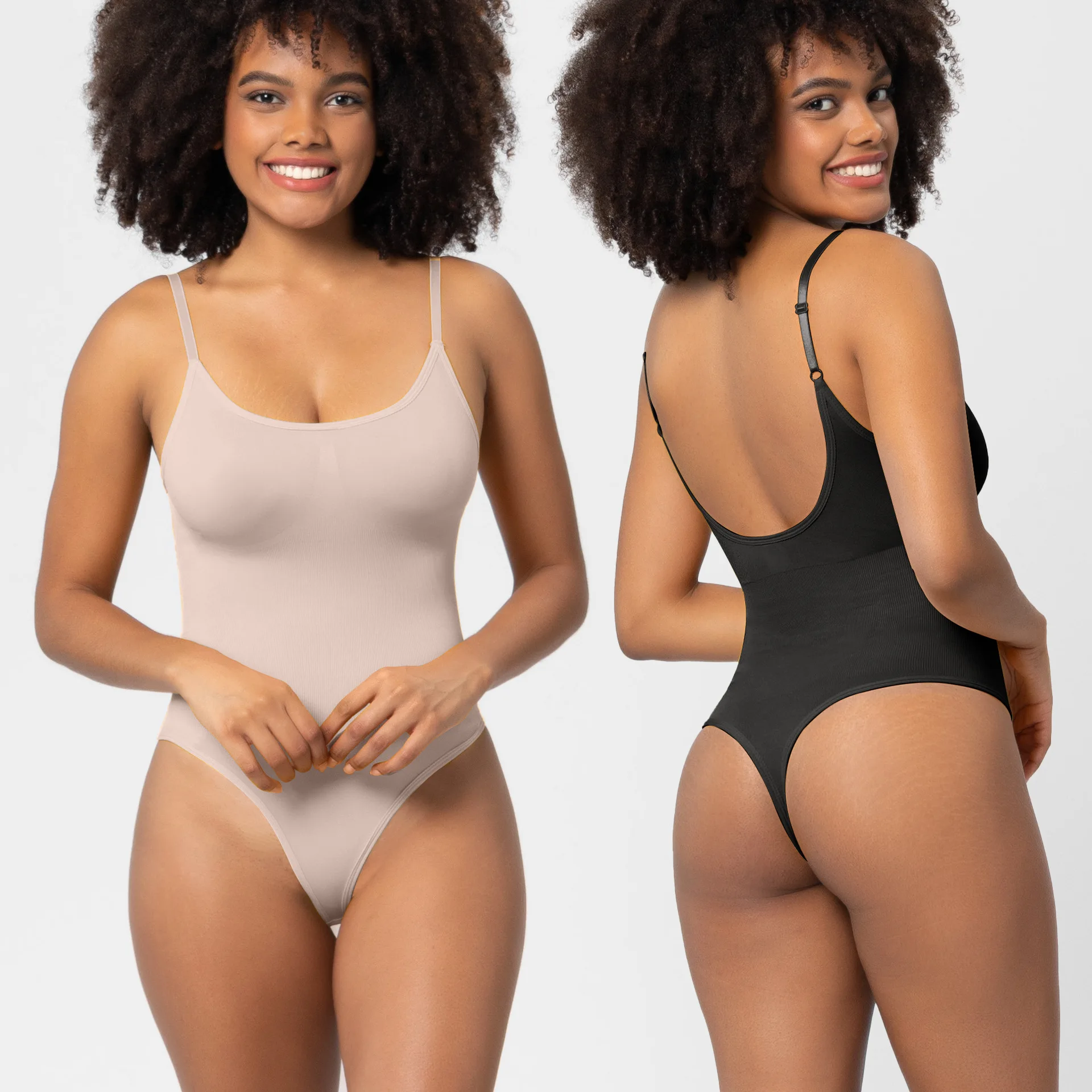 Women Shapers Underwear Backless Bodysuit Shapewear Butt Lift Plus Tummy Control Shaping Bodysuit Seamless Shape Wear