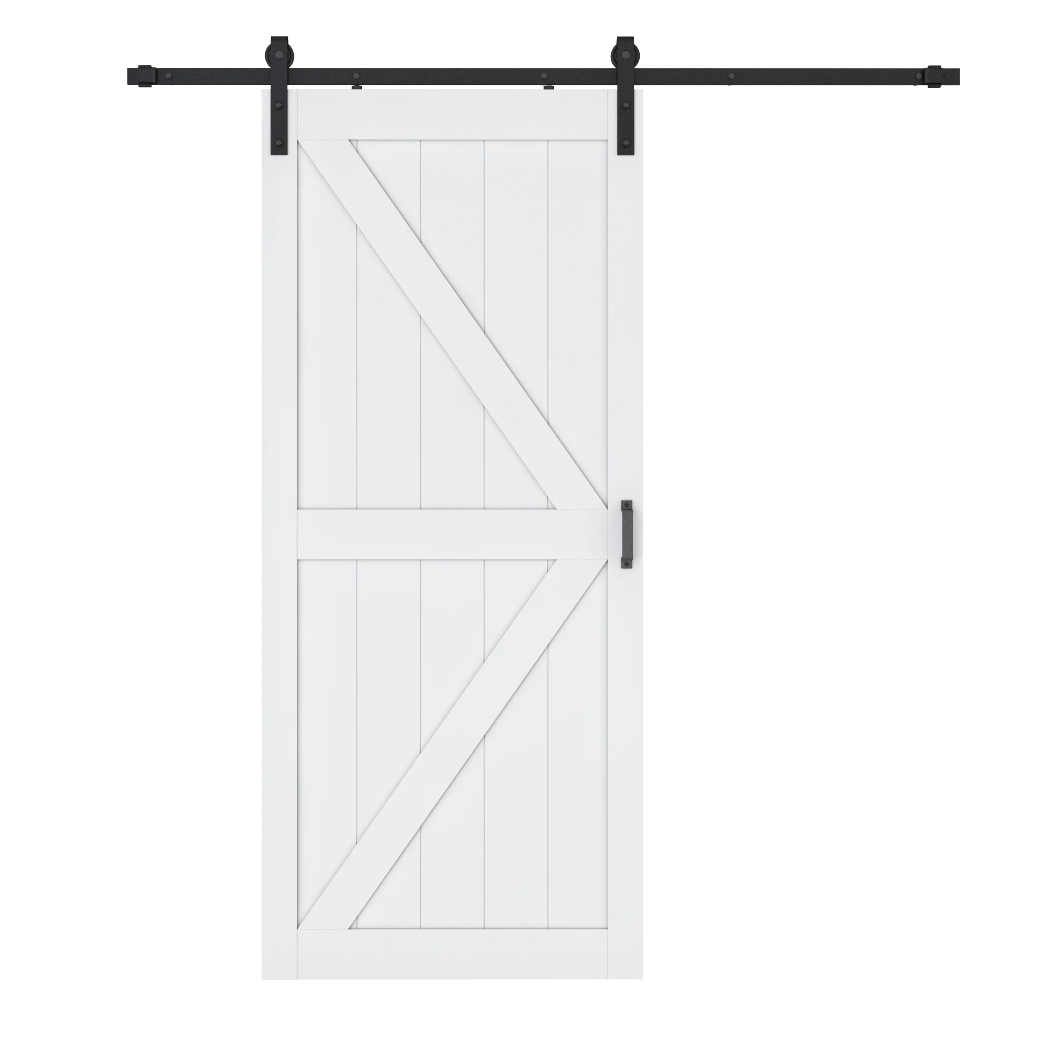 36in x 84in Sliding Barn Door with 6FT Barn Door Hardware Track Kit Included