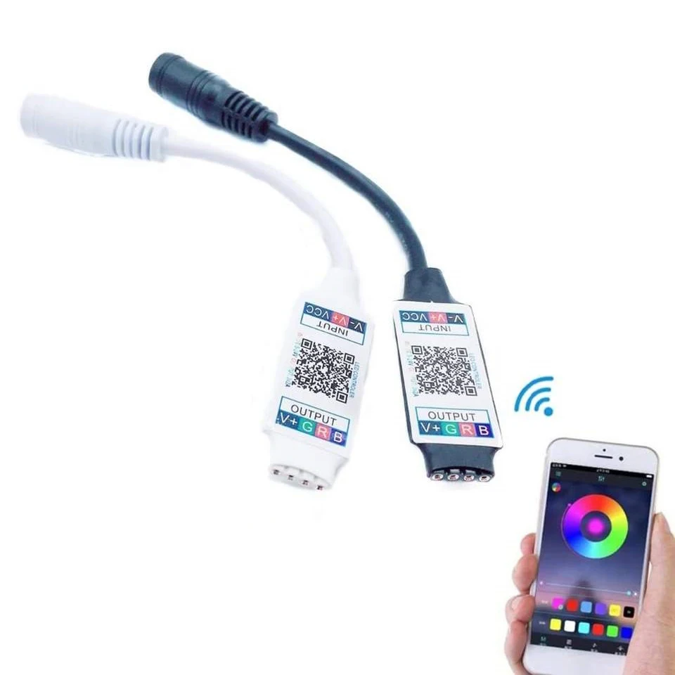 Weicao Mini RGB Controller blue tooth DC5-24V Smart Android Music PWM 4Pin Led Light Strips Control