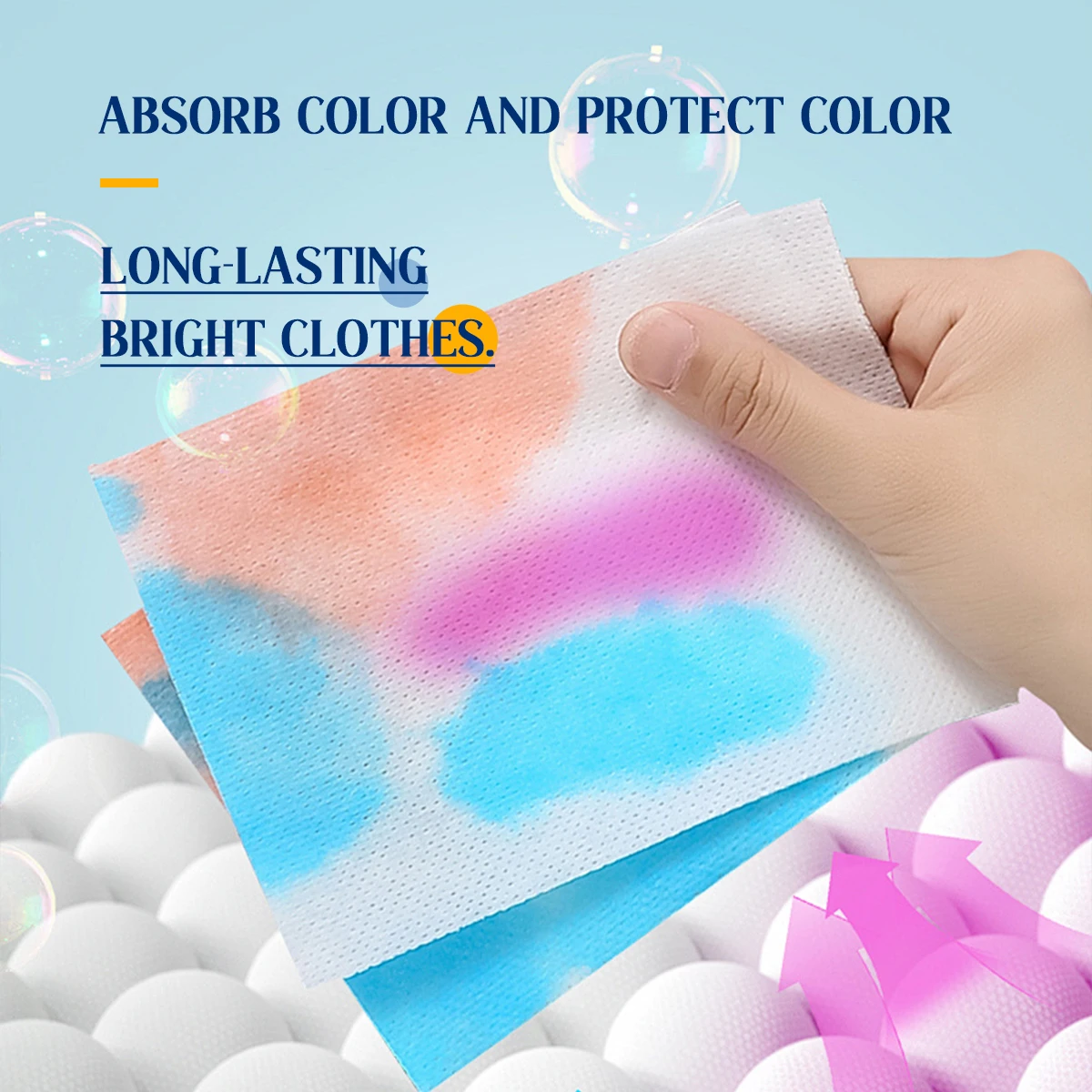 Factory Price Color Catcher Sheet Laundry From Professional Color Absorption Dye Sheets For Prevent Cross-color