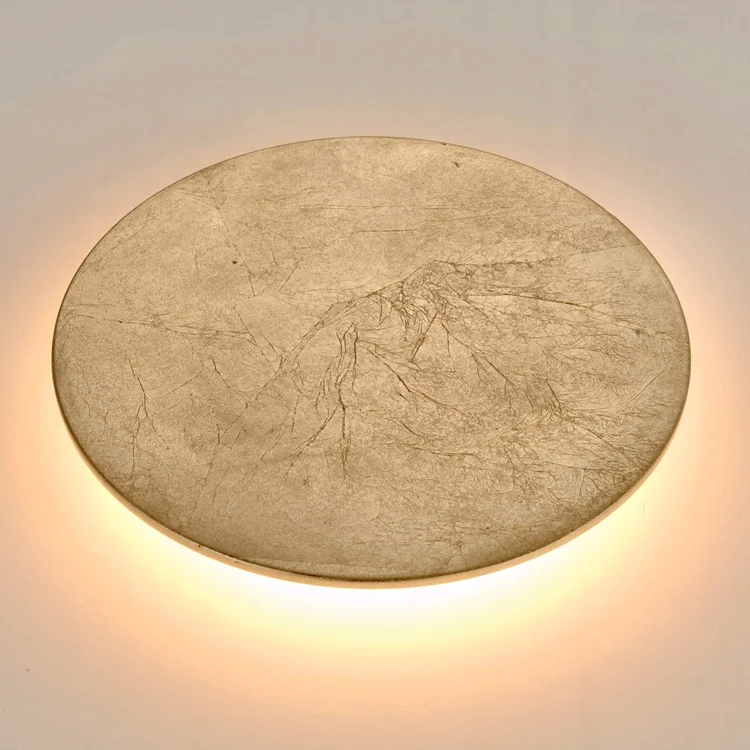 Внутренний декоративный светодиодный настенный светильник Круглая Алюминиевая СВЕТОДИОДНАЯ настенная лампа теплого белого
