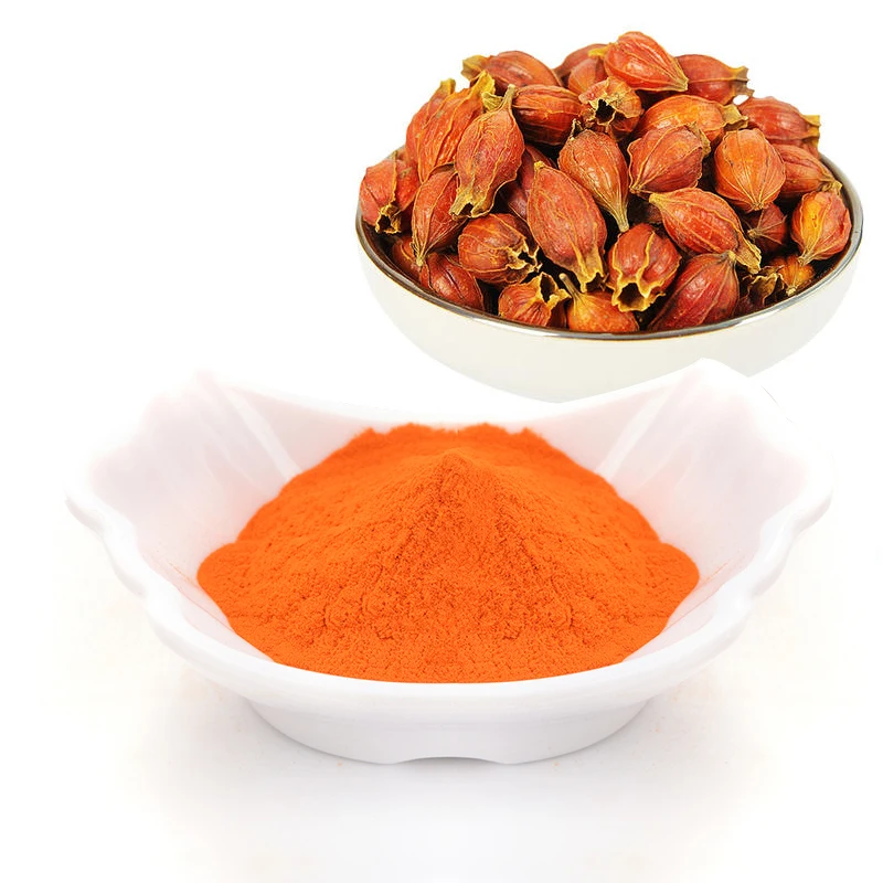High quality food additives manufacturers edible gardenia extract gardenia yellow powder E60