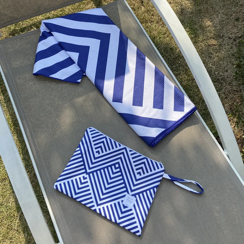 2023 new China supplier wholesale Luxury cabana stripe beach towel pool towel sand free waffle and cotton swimming towel