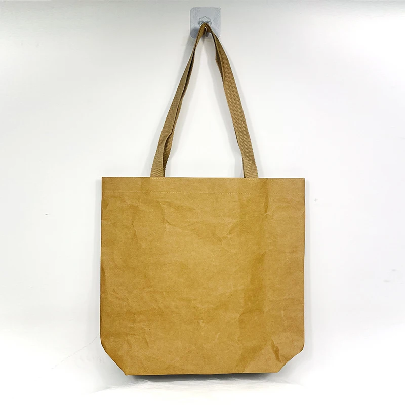 New Custom Logo Dupont Paper Travel Makeup Pouch Customized Printed Gifts Make Up Bag Eco Tyvek Kraft Paper Cosmetic Bag