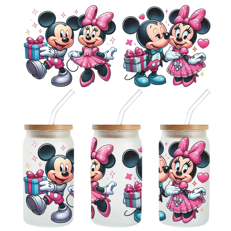 Customized Libbey Glass Jar UV DTF Cup Packaging Transfer 16 oz High Quality Evil Eye UV DTF Cup Packaging Transfer