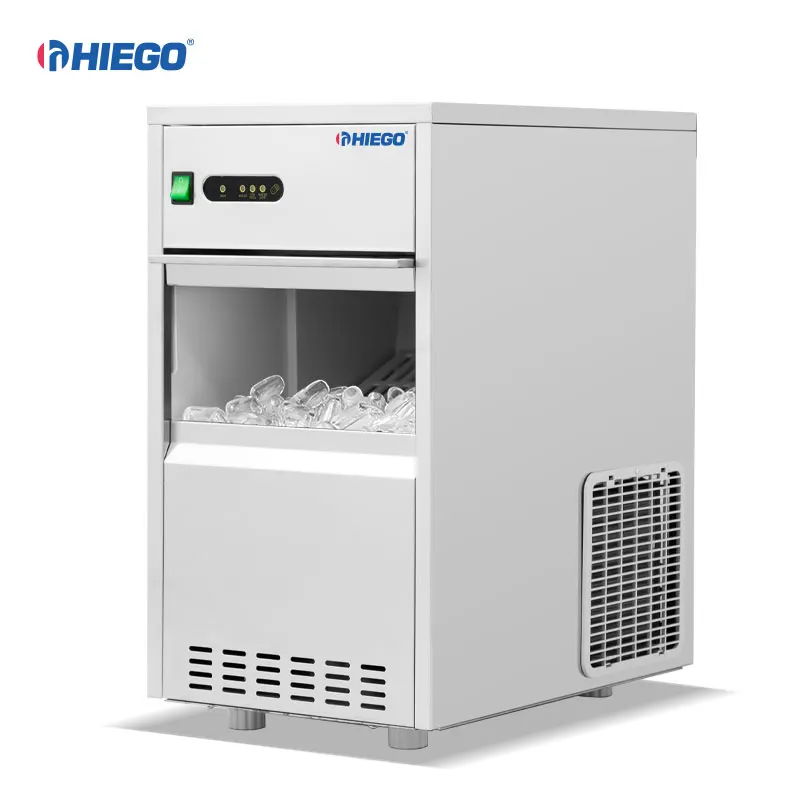 Convenient 20Kg/24H Fast Freeze Ice Maker Bullet Shaped Ice Making Machine for Supermarket Restaurant Bar Coffee Shop
