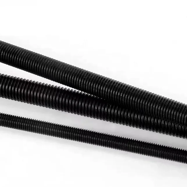 ASTM A193 gr B7 B16 L7 Threaded Rod Stud Bolt and A194 gr 2H Hex Nut Black Oxide Thread Bar