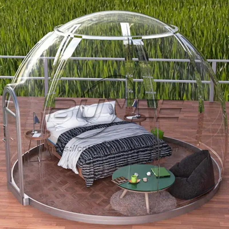 Outdoor Attractive Appearance Crystal Star Seeing House Enjoy Transparent Waterproof Dome House For Wholesale