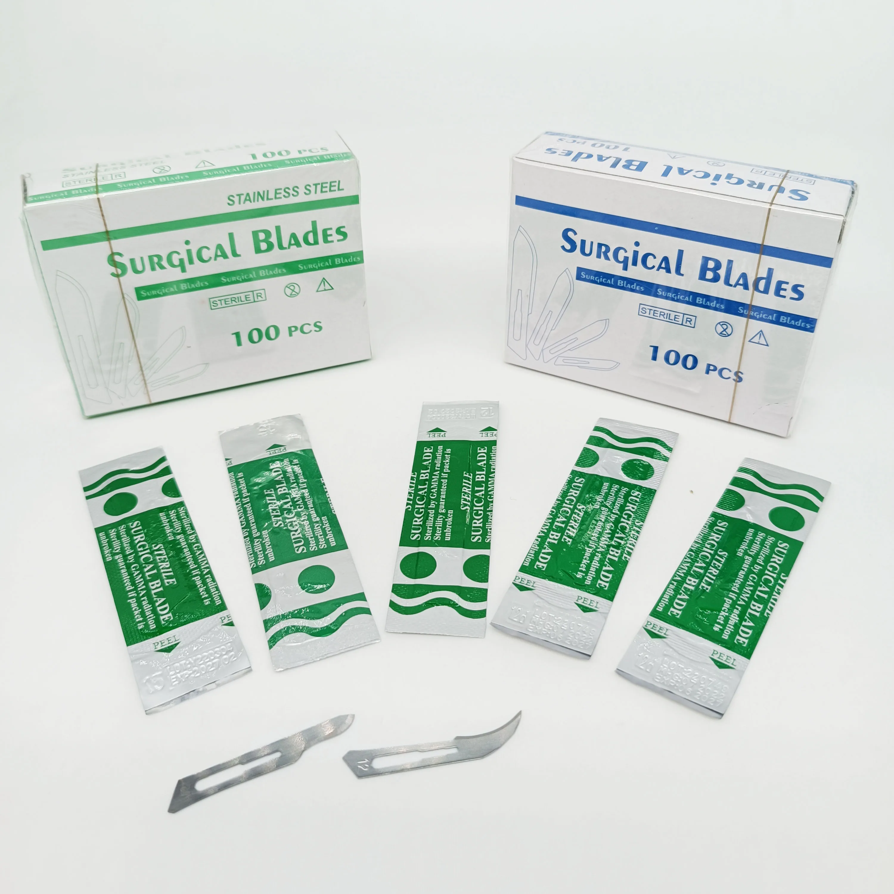 Universal disposable carbon steel stainless steel  sterile scalpel dental sterile surgical blade