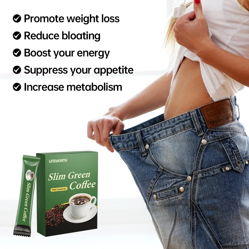 Lifeworth Private Label Fast Weight Loss Coffee Body Shaped Skinny burn Tummy detox diet coffee