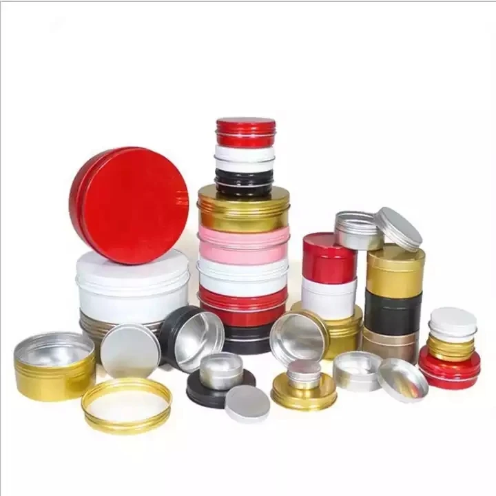 Packaging Recycled Container Aluminum Cosmetic Jar for Cream Spot Aluminum Tin Can 10g 20g 30g 50g 60g 80g 100g Cream Jar