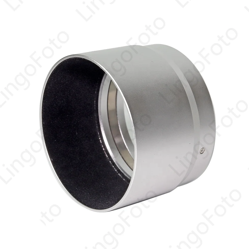 Metal Lens Hood 58mm Protector for OLYMPUS M.ZUIKO DIGITAL ED 75mm F1.8 Replaces LH-61F