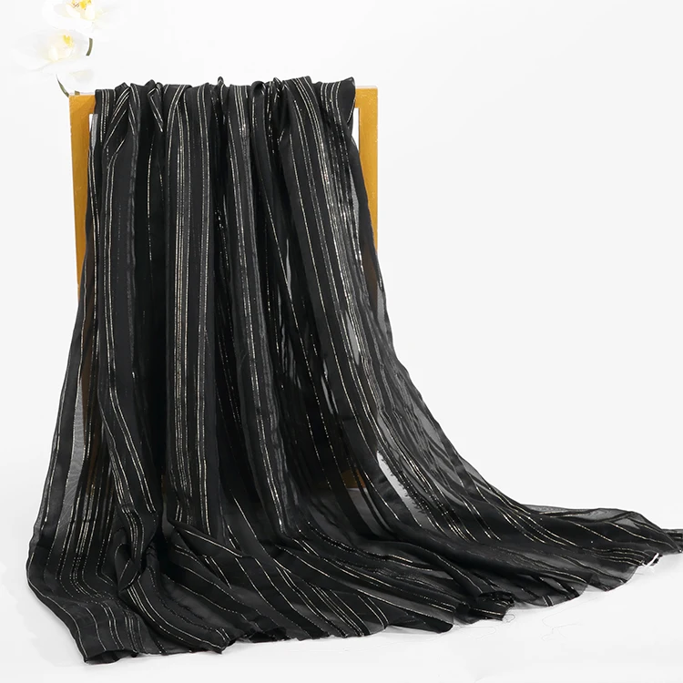Black gold thread  97% SILK 3% METALLIC satin silk jacquard metallic fabric