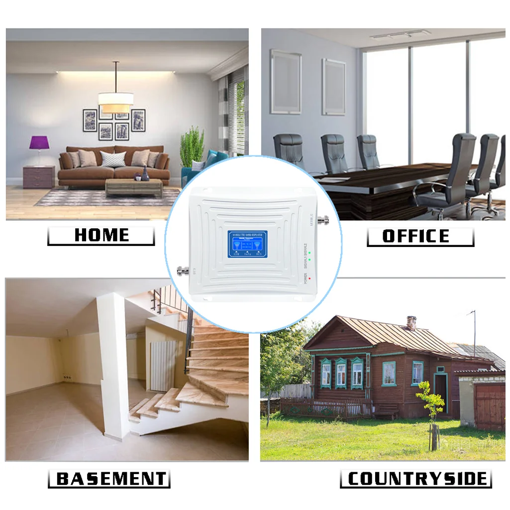 Hot Sales GSM DCS Dual-Band Amplifier 900 1800Mhz 4G 3G 2G Cellular Signal Booster Mobile Signal Repeater  With antenna