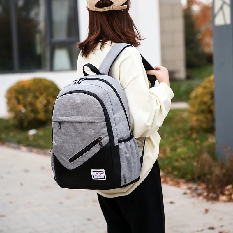 School Students Low Grades Middle And High School Backpacks 3 in1 Lightweight nylon Backpack  three piece Set For Girls and Boys