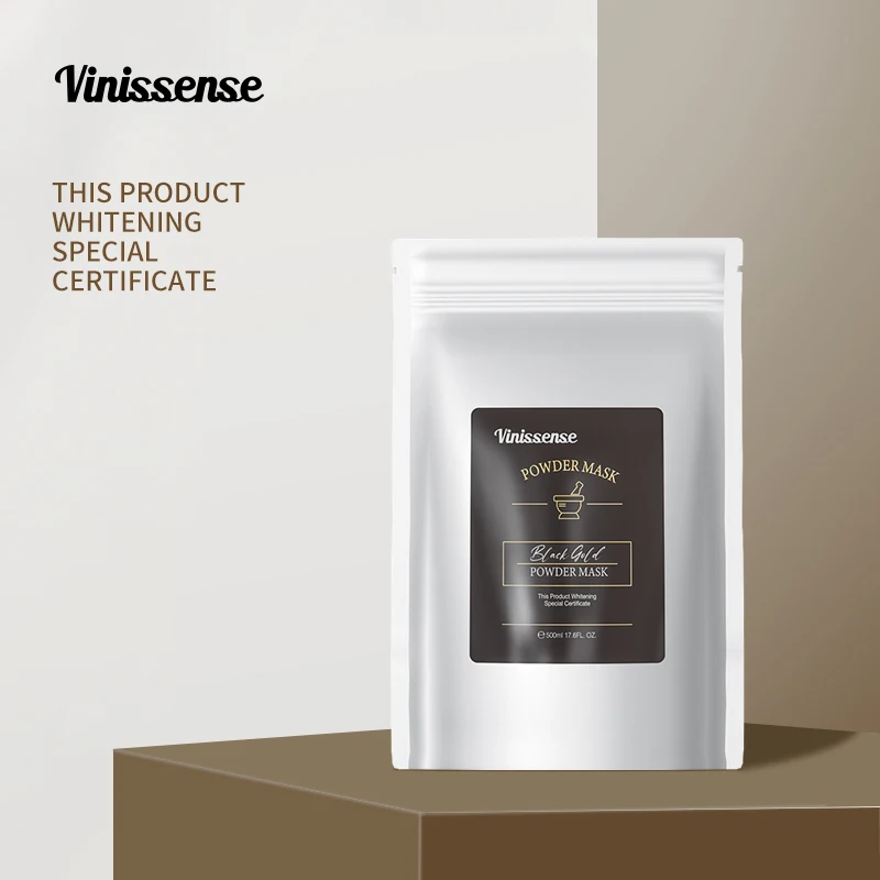 Vinissense low price newBrightens and brightens the complexion and sucks out blackheadsFactory 500g Black gold soft mask powder