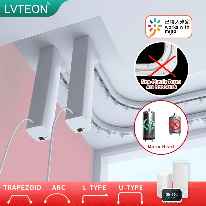 Lvtron M300 предназначенный для влажных зон дизайн седьмого поколения ультра-бесшумный электродвигатель электроштор