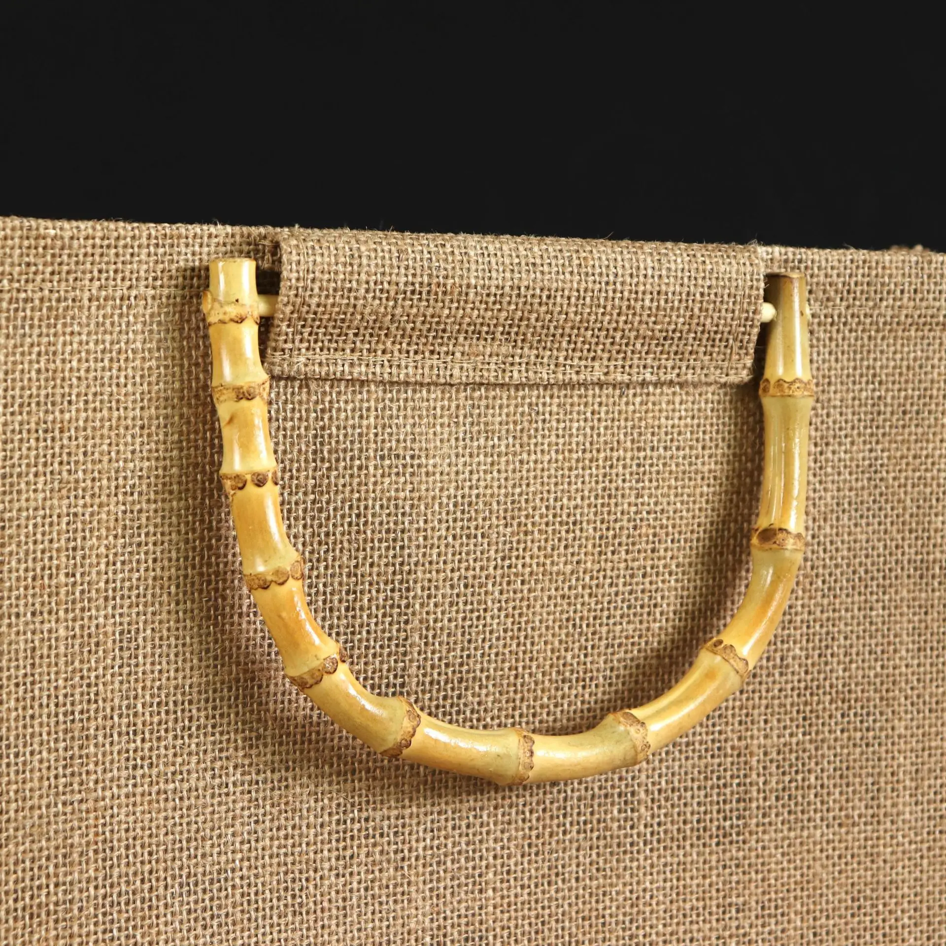 Custom Recyclable Bamboo Hemp Bags Manufacturers Jute Shopping Bag Jute Tote Bag Wholesale With Custom Printed Logo