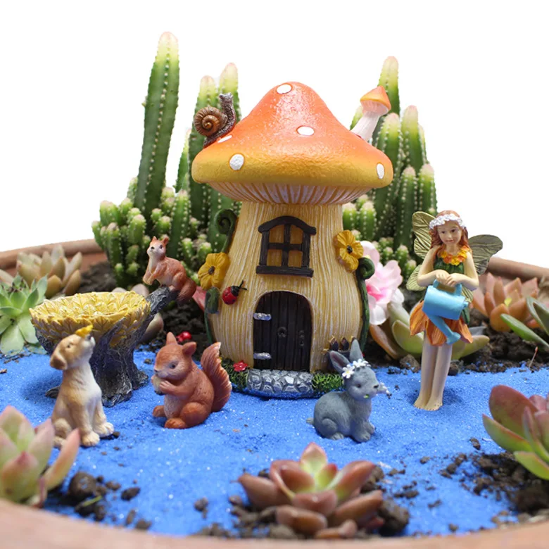 Jiayi Craft  Wholesale Fairy Garden Miniatures Fairy Garden Houses Fairy House Garden Decoration
