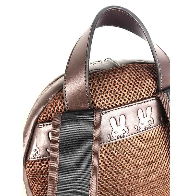 High Quality Fashion Genuine Leather  Backpack Large Capacity Brown Laptop Backpack Custom Made logo Real Leather Backpack