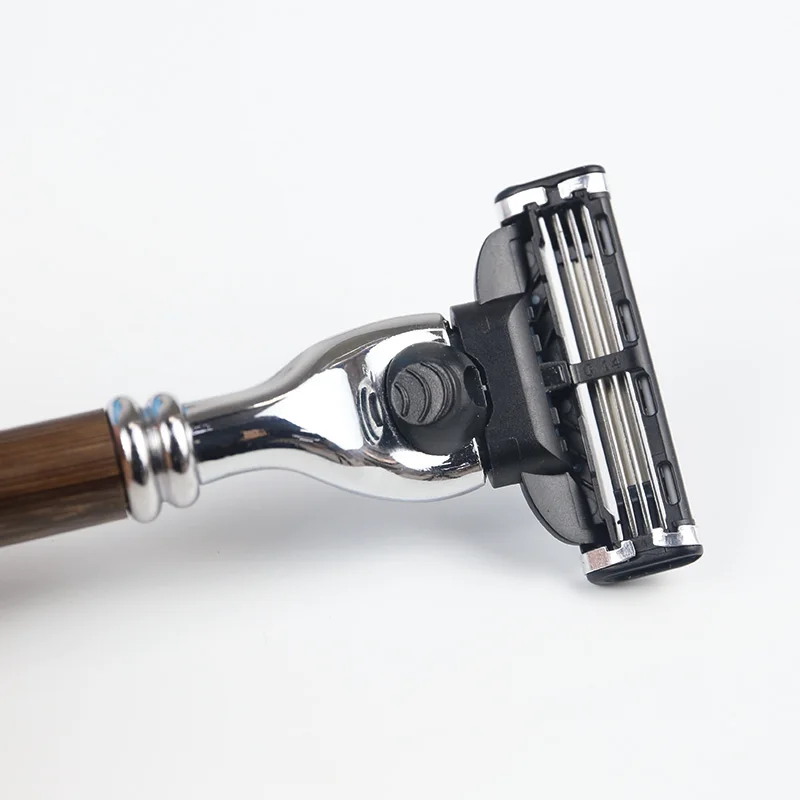 Wholesale Three Blade Safety Razor Aluminum Handle Classical Rose Shaver Razor