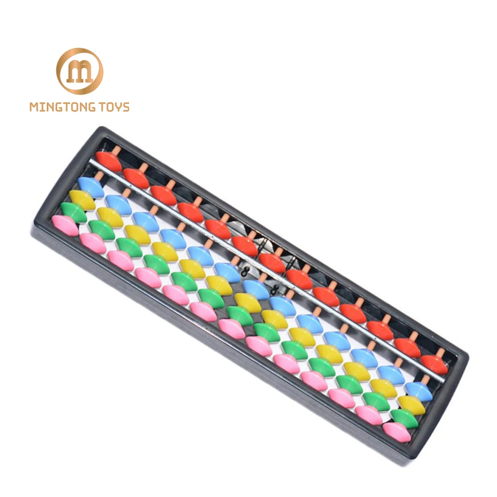 Cheap plastic school portable abacus counter toy children soroban 13 rods learning tool rainbow student abacus beads for sale
