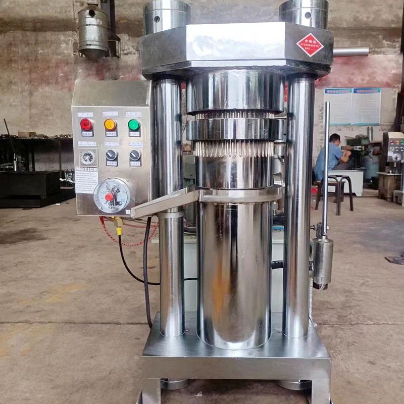 Automatic Edible Oil Extraction Hydraulic Cocoa Liquor Butter Avocado Soybean Coconut Cold Oil Press Machine