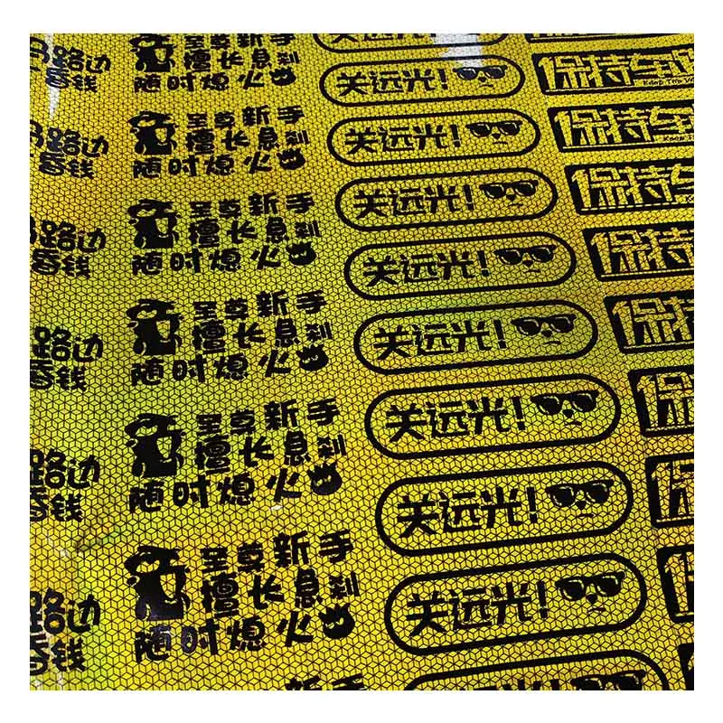 3M PVC Custom Reflective Stickers Reflector Reflective Glitter Custom Reflective Sheet Vinyl Reflective Film Material
