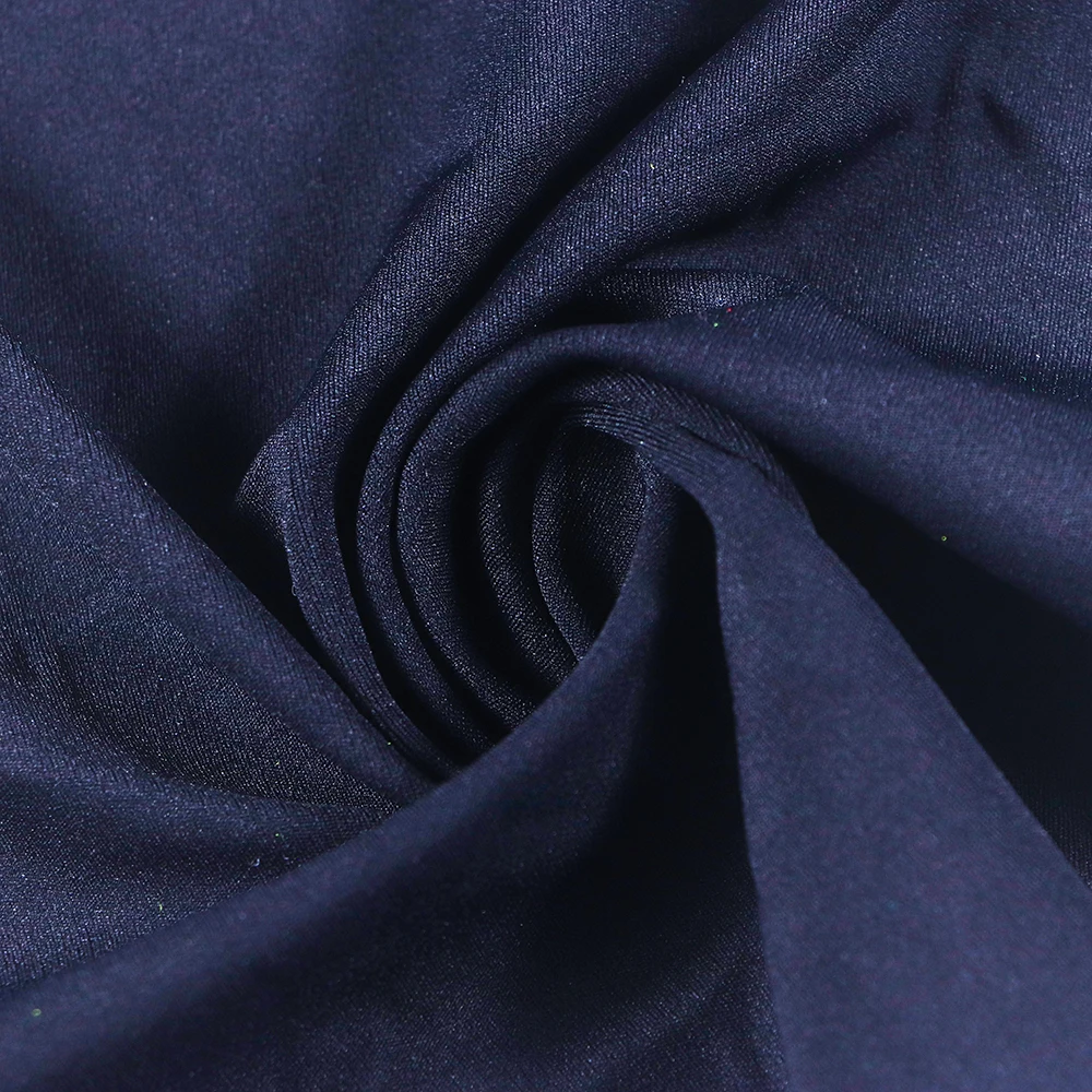 4 Way Stretch Fabric Wholesale Stock High Quality 4 Way Stretch 85 Nylon 15 Spandex double Knit Fabric For Sportswear