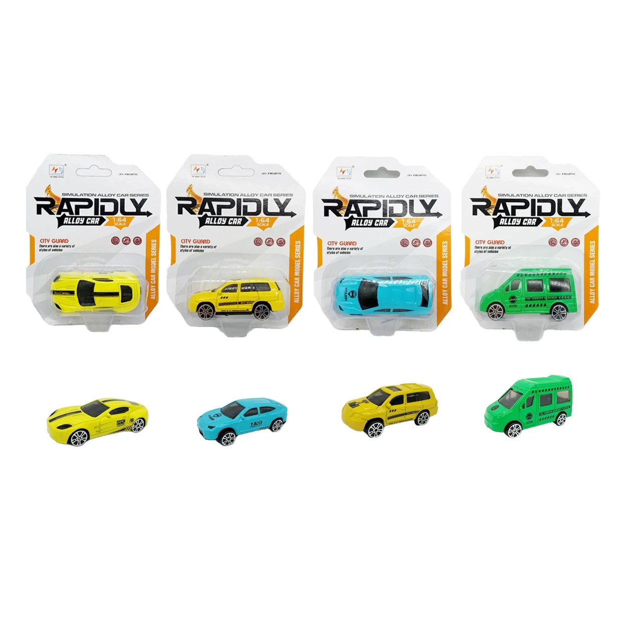1/64 Die Cast Metal Alloy D/C Free Wheel Car Carro Coches Farm Construction Truck City Series Singe 4 Mixed For Kid Para Ninos