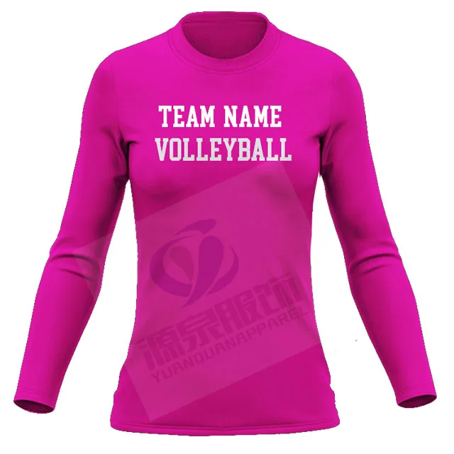 Женские футболки с длинным рукавом для волейбола