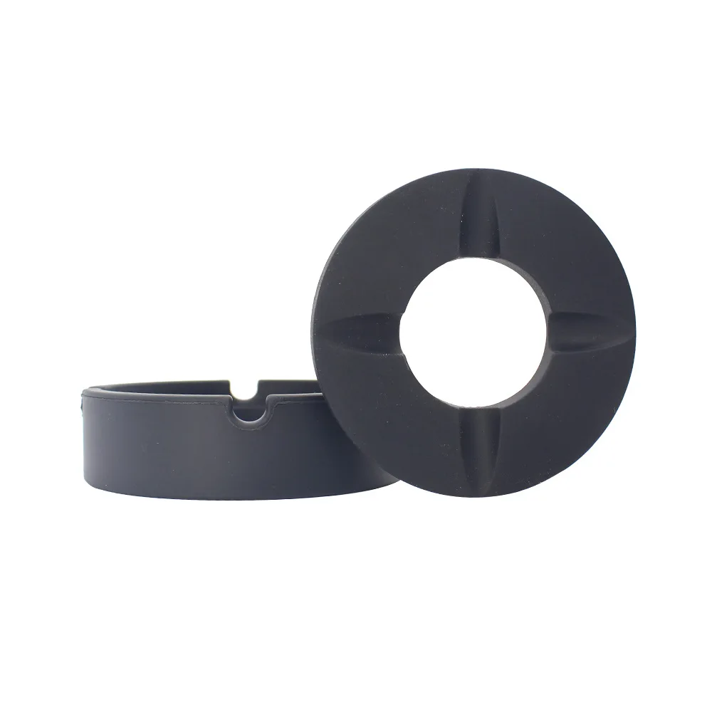 Custom Shaped Portable Silicone Ashtray with Lid Creative Home Living Room Office Fly-Proof Tray High Appearance Level