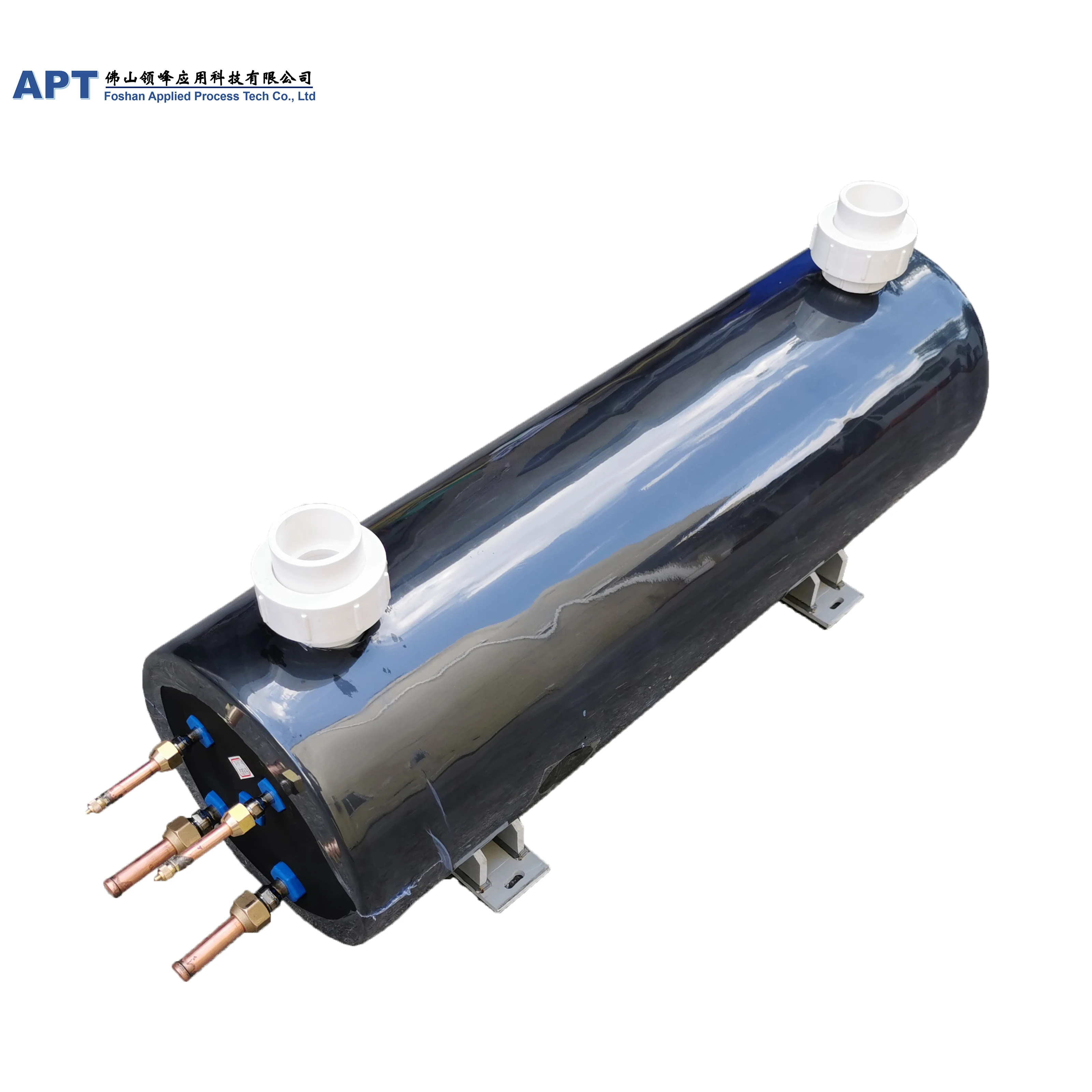 
APT Double System Titanium Steam Shell And Tube Heat Exchanger for Refrigeration Equipment 10HP 