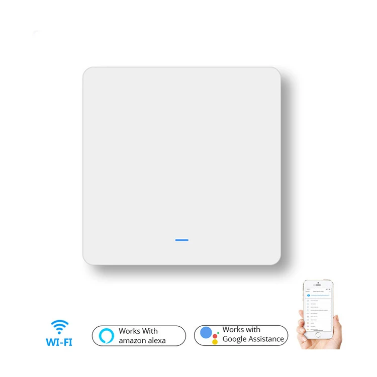 New Design Big Button UK EU Smart Electric Wall Switch 1/2/3Gang Push Zigbee Switches