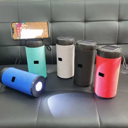 Fabric Outdoor Wireless Speaker Wonderful Rgb Light Effect Heavy Bass Waterproof Speakers