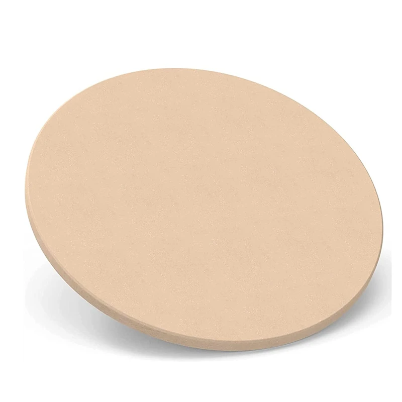 Hot Sale 38cm/15 Inch Round Thermal Shock Resistant Pizza Oven Stone Cordierite Pizza Stone