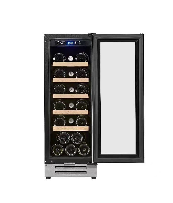 Glass Window Wine Cooling Illuminated wine cooler SRW-18S  electric refrigerator cooler for hotel