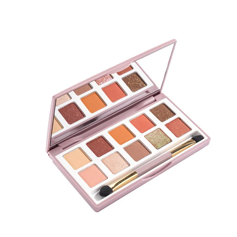 Custom magnetic empty make up palette wholesale eyeshadow pallet packaging with mirror