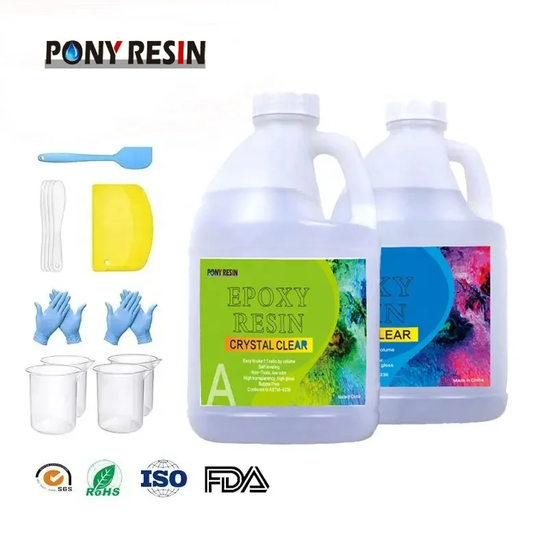 OEM Factory Crystal Clear Epoxy Resin Clear Epoxy Resin For Crafts Epoxy Resin Starter Kit