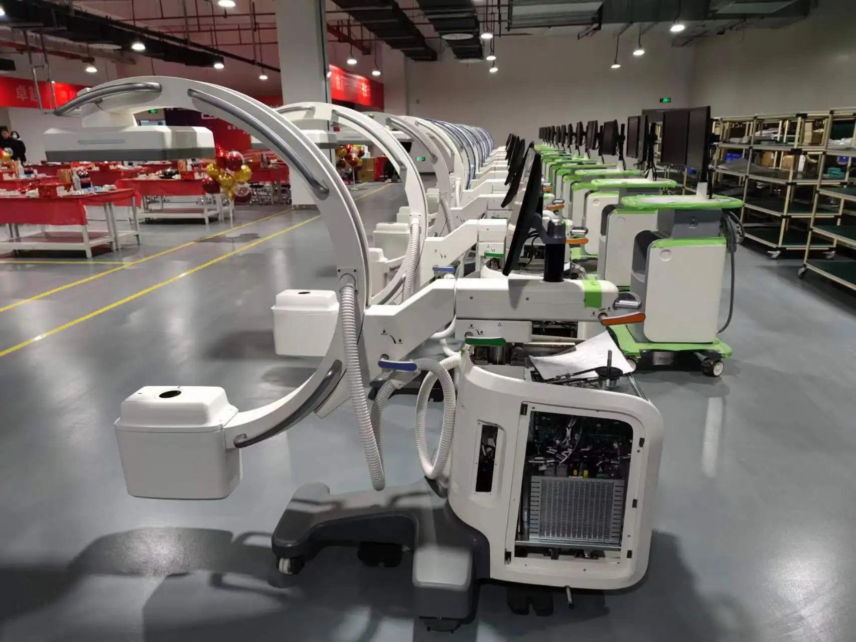 Manufacturer Price Mobile Digital Medical 5kw C arm X ray Machine With Iray Flat Panel Detector