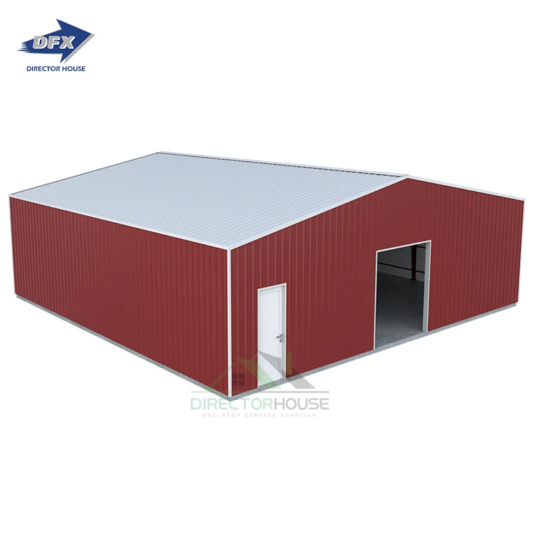 Prefabricated Light Steel Structures Commercial Warehouse Steel Metal Buildings Sheds workshop building