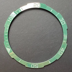 Irregular Shape Green Ceramic Watch Bezel Insert For Watch Custom Made Ceramic Bezel With engrave Minute Scale
