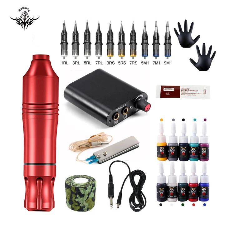 China Supplier Professional Body Art Permanent Make Up Tattoo kits Rotary Tattoo machine For Beginners
