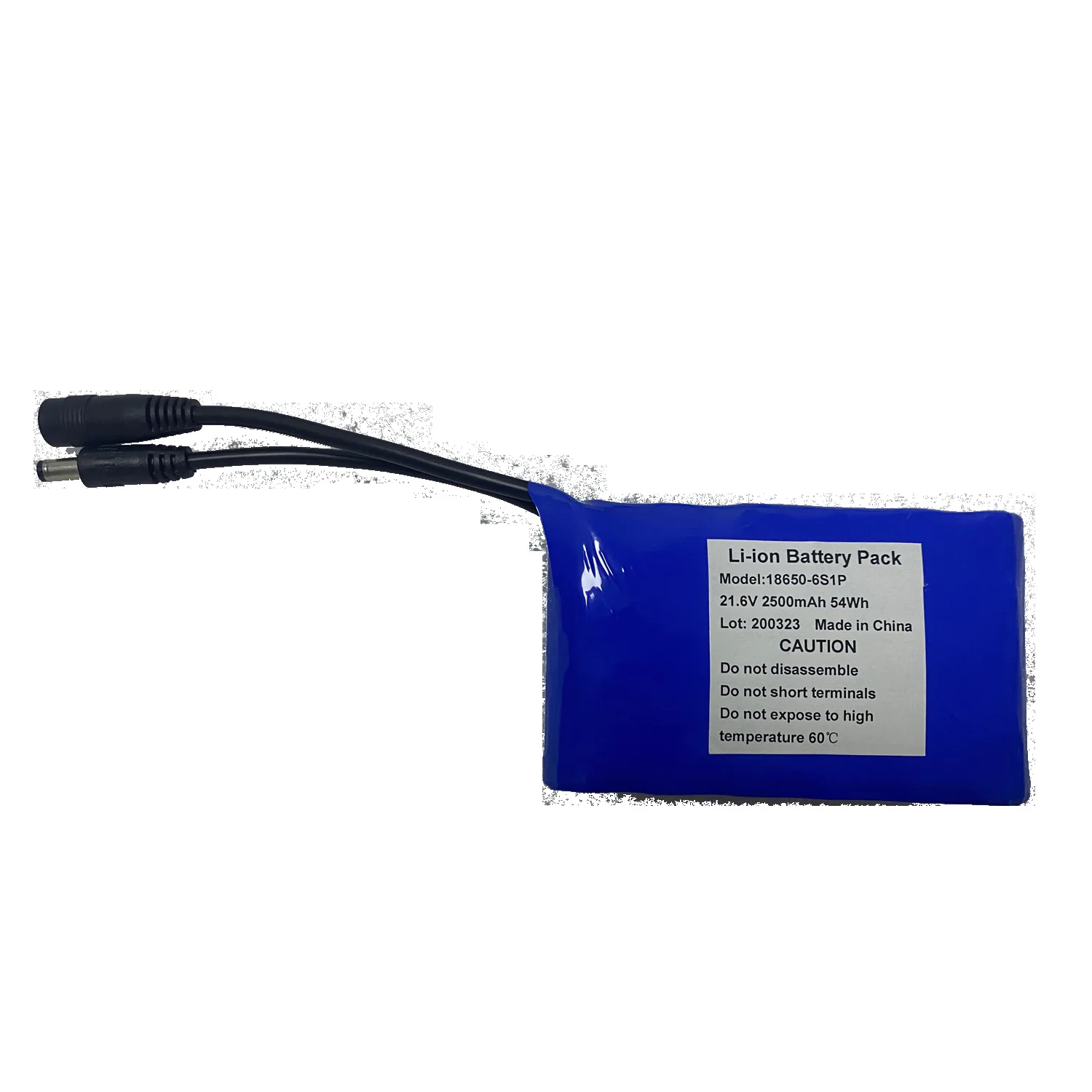 21.6v li-ion battery pack NCR ICR INR18650 6S  22.2V 2500mAh  2600mAh 54Wh 18650 batteries for Fascial gun 10A 20A 30A