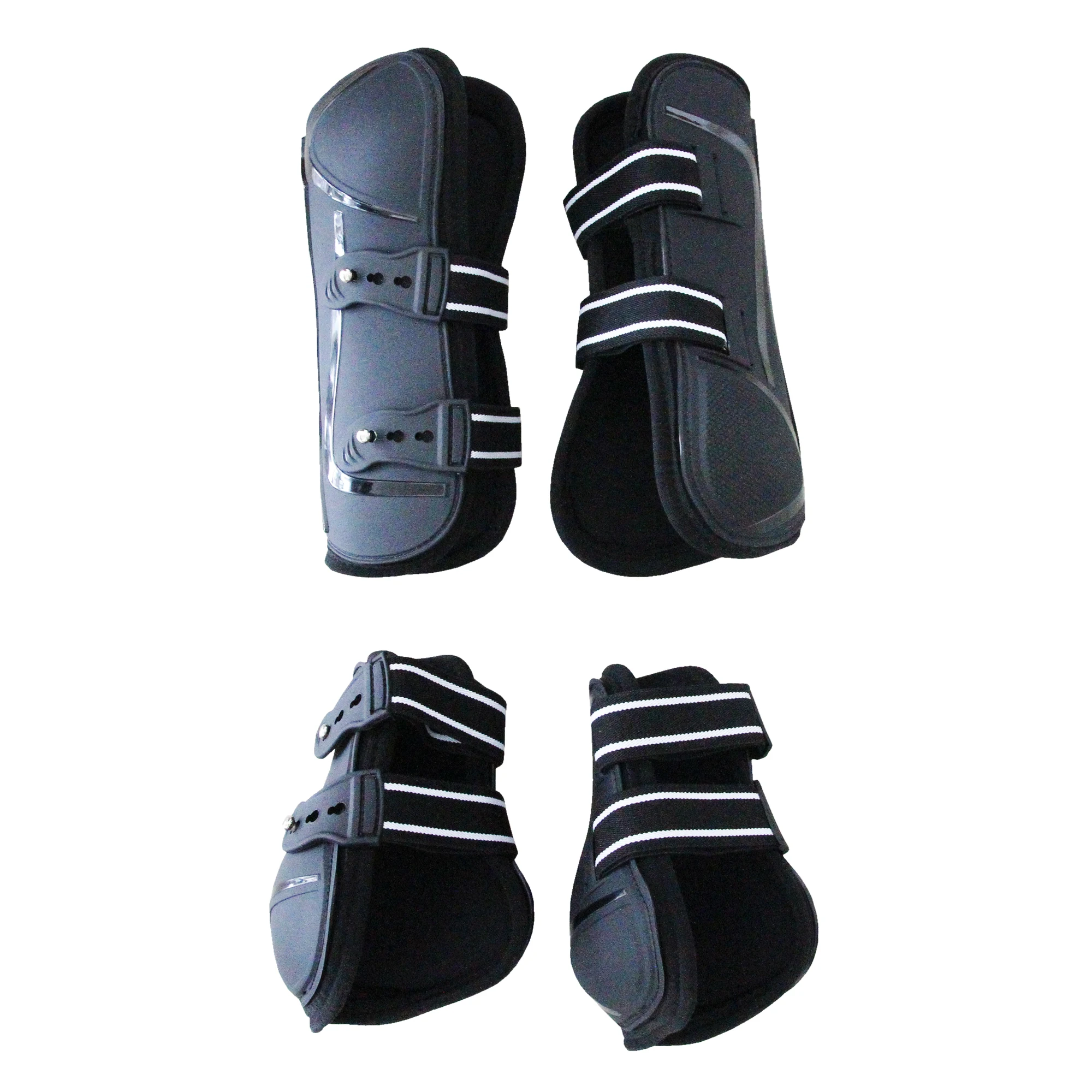 New Collection 1Set Horse Front Leg And Hind Leg Protection Horse Tendon Boots Adjustable Sizes And Multiple Colors