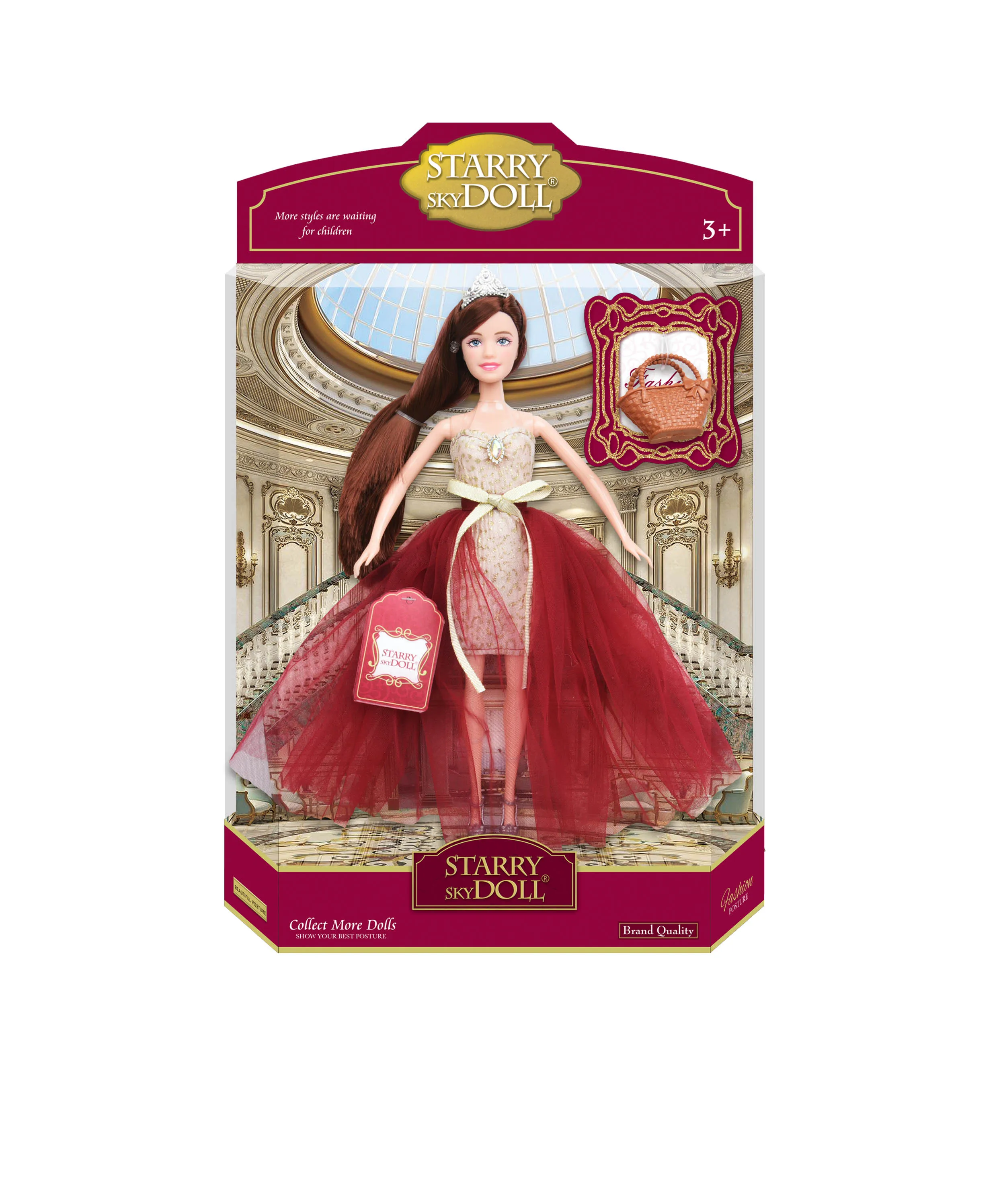 Wholesale Fashion Pretty Doll Toys Factory Custom Princess Dolls Toy Beautiful Dolls for Girls