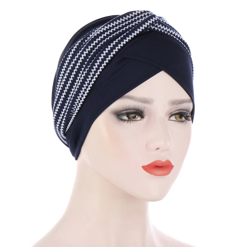 European and American fashion street bandana hat printed headband pullover hat Flower bandana hat