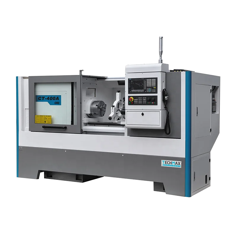 CNC Turning Lathes With Flat Bed Width 336mm CT400A CNC